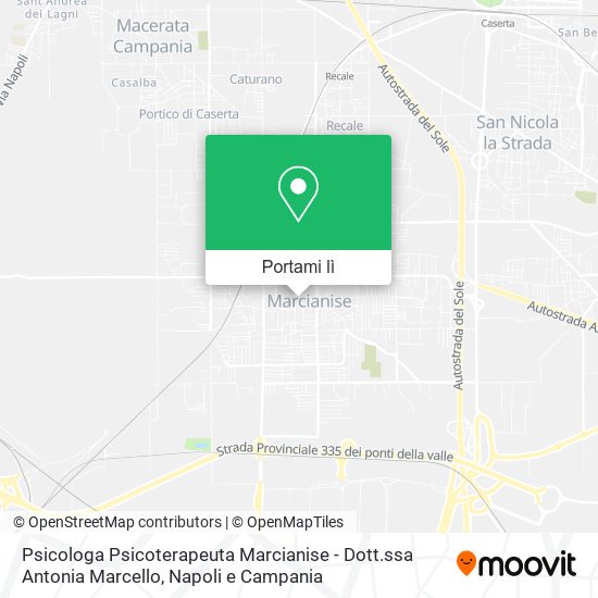 Mappa Psicologa Psicoterapeuta Marcianise - Dott.ssa Antonia Marcello