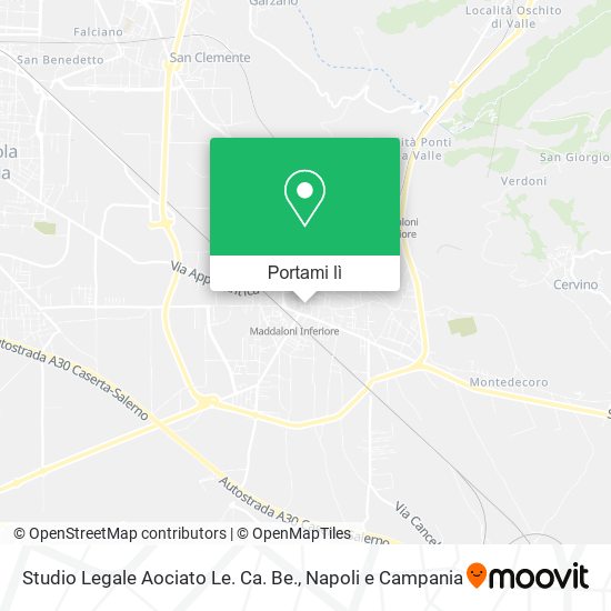 Mappa Studio Legale Aociato Le. Ca. Be.