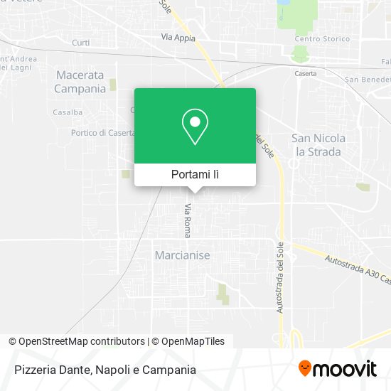 Mappa Pizzeria Dante