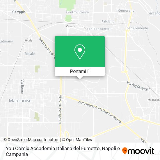Mappa You Comix Accademia Italiana del Fumetto