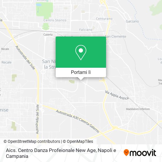 Mappa Aics. Centro Danza Profeionale New Age