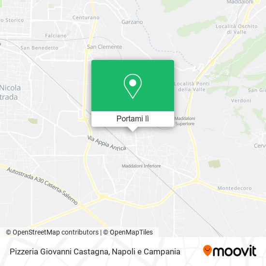 Mappa Pizzeria Giovanni Castagna