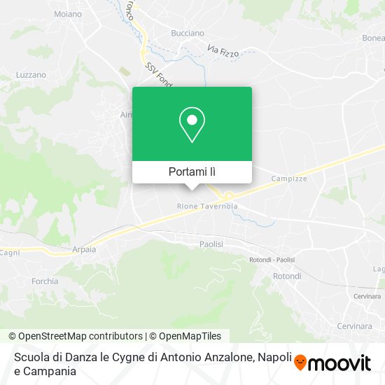 Mappa Scuola di Danza le Cygne di Antonio Anzalone