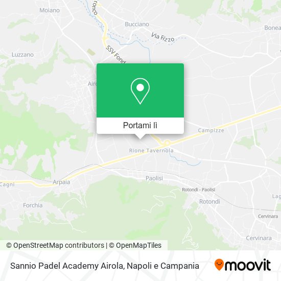 Mappa Sannio Padel Academy Airola