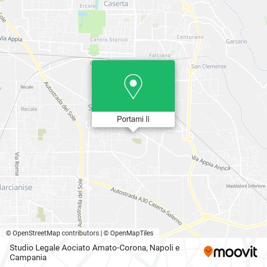 Mappa Studio Legale Aociato Amato-Corona