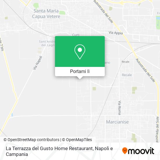 Mappa La Terrazza del Gusto Home Restaurant