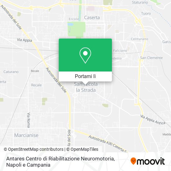 Mappa Antares Centro di Riabilitazione Neuromotoria