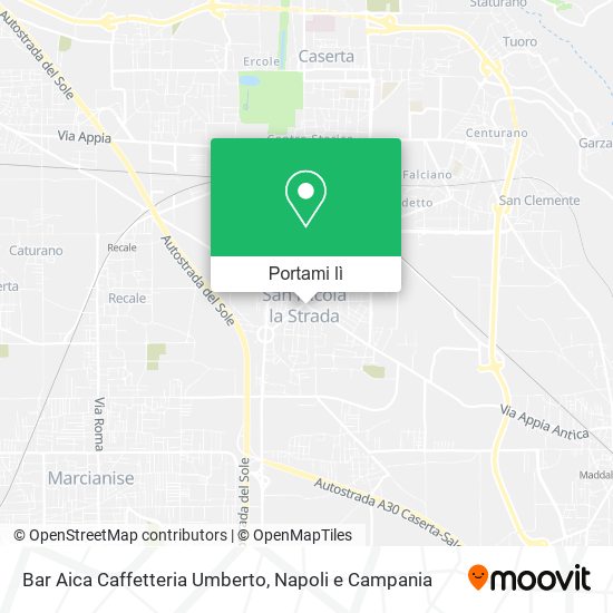 Mappa Bar Aica Caffetteria Umberto