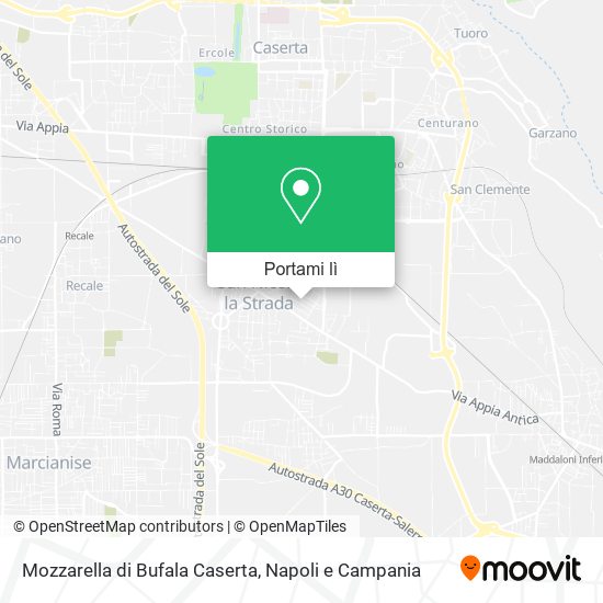 Mappa Mozzarella di Bufala Caserta