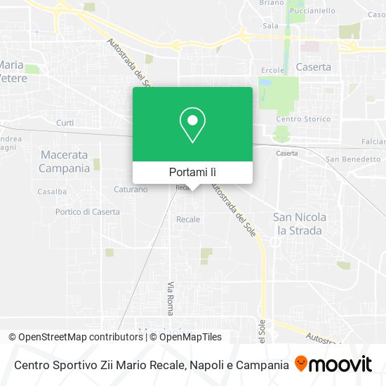 Mappa Centro Sportivo Zii Mario Recale