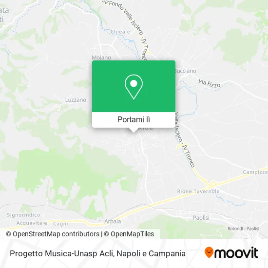 Mappa Progetto Musica-Unasp Acli