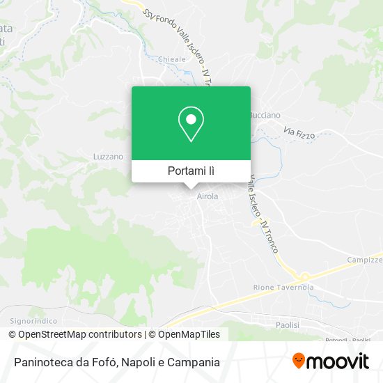 Mappa Paninoteca da Fofó