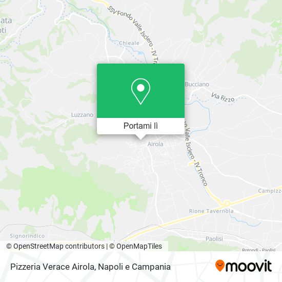 Mappa Pizzeria Verace Airola