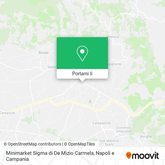 Mappa Minimarket Sigma di De Mizio Carmela