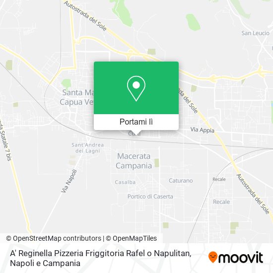 Mappa A' Reginella Pizzeria Friggitoria Rafel o Napulitan