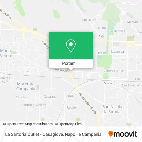 Mappa La Sartoria Outlet - Casagiove