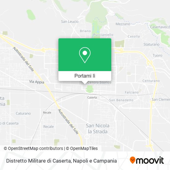 Mappa Distretto Militare di Caserta