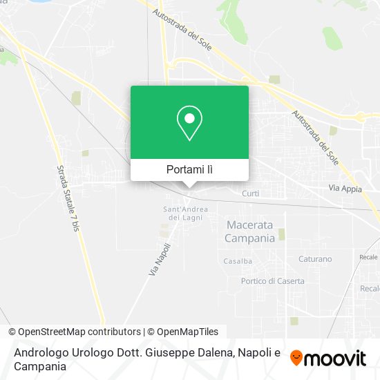 Mappa Andrologo Urologo Dott. Giuseppe Dalena