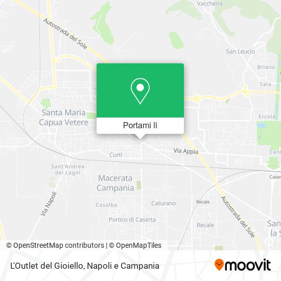 Mappa L'Outlet del Gioiello