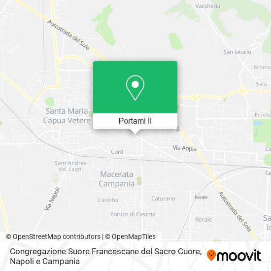 Mappa Congregazione Suore Francescane del Sacro Cuore
