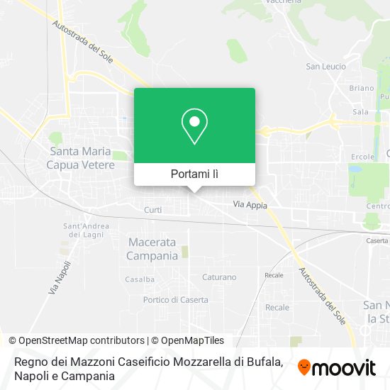 Mappa Regno dei Mazzoni Caseificio Mozzarella di Bufala