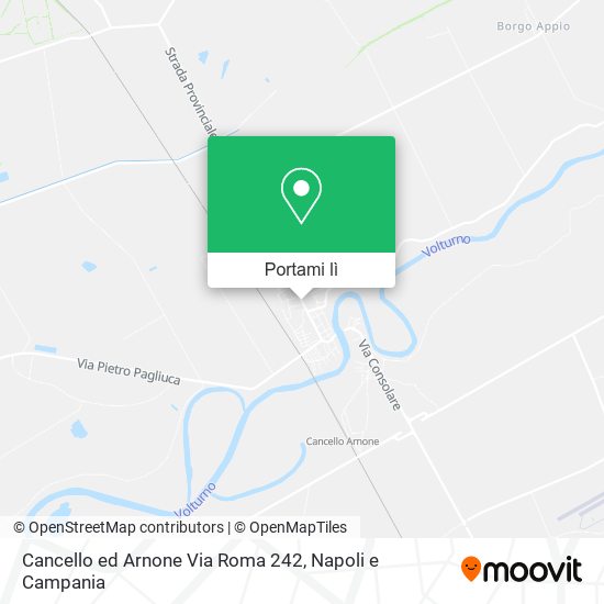 Mappa Cancello ed Arnone Via Roma 242