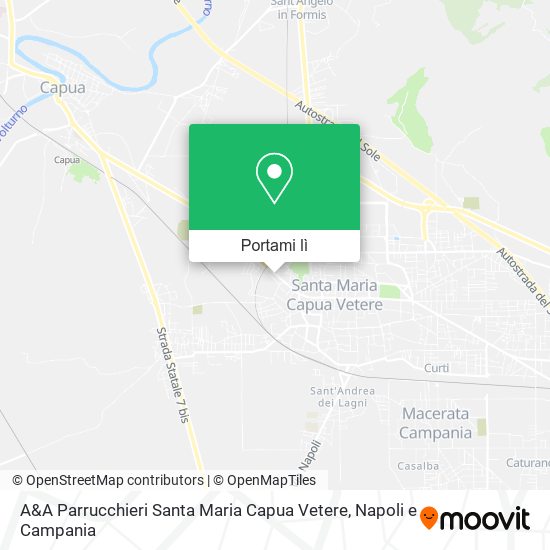 Mappa A&A Parrucchieri Santa Maria Capua Vetere