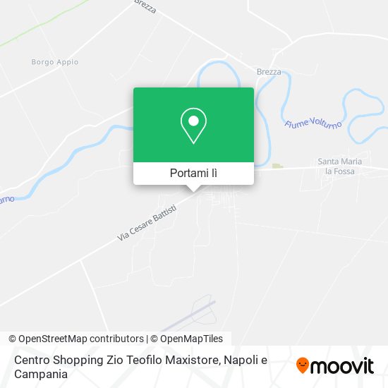 Mappa Centro Shopping Zio Teofilo Maxistore