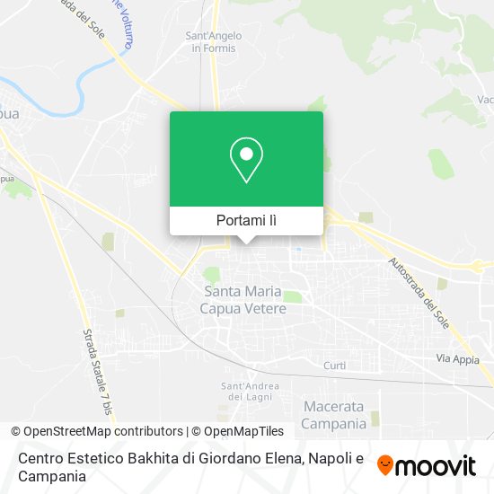 Mappa Centro Estetico Bakhita di Giordano Elena