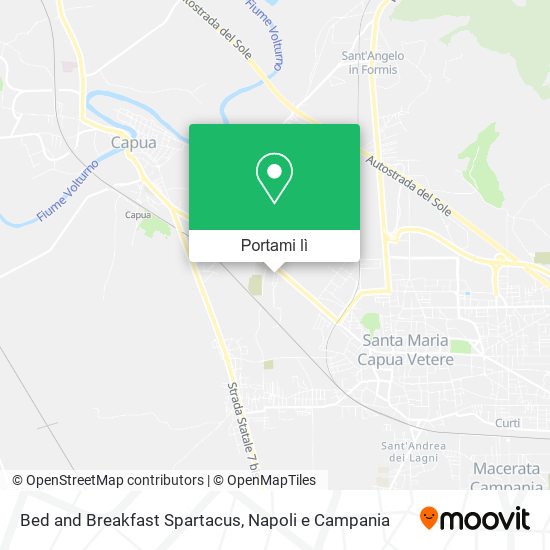 Mappa Bed and Breakfast Spartacus