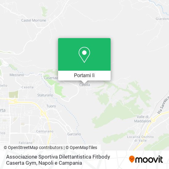 Mappa Associazione Sportiva Dilettantistica Fitbody Caserta Gym