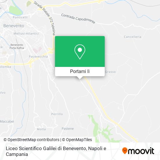 Mappa Liceo Scientifico Galilei di Benevento
