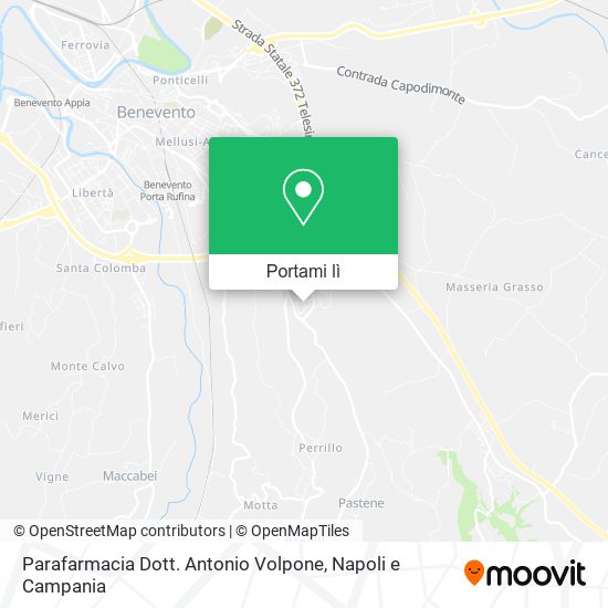 Mappa Parafarmacia Dott. Antonio Volpone