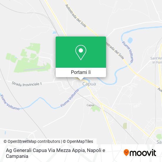 Mappa Ag Generali Capua Via Mezza Appia