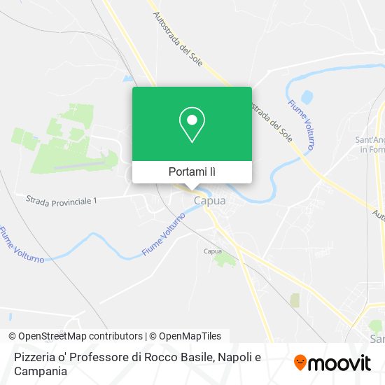 Mappa Pizzeria o' Professore di Rocco Basile