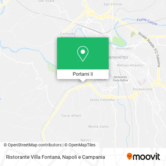 Mappa Ristorante Villa Fontana