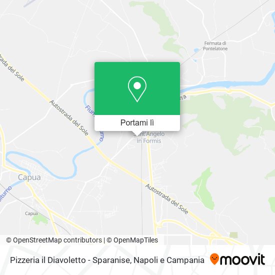 Mappa Pizzeria il Diavoletto - Sparanise