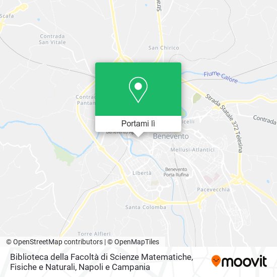 Mappa Biblioteca della Facoltà di Scienze Matematiche, Fisiche e Naturali