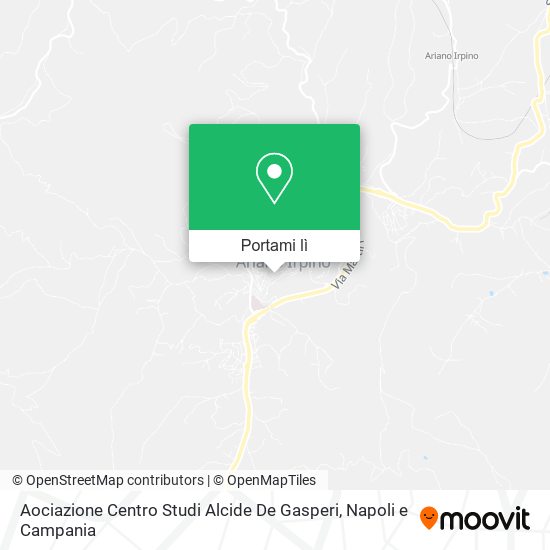 Mappa Aociazione Centro Studi Alcide De Gasperi