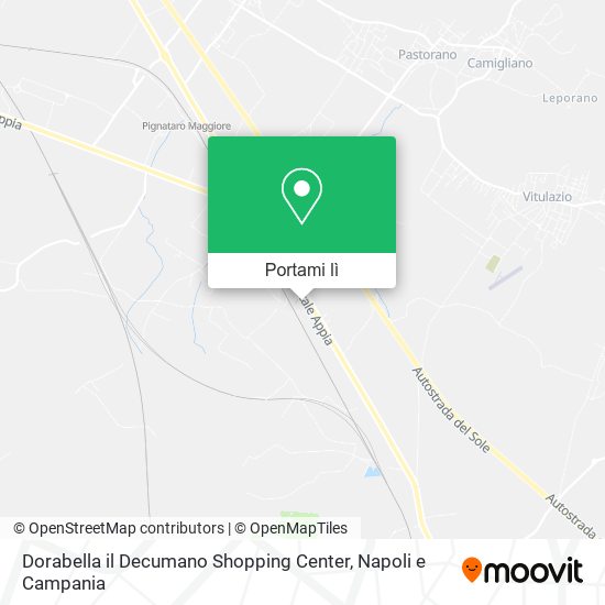 Mappa Dorabella il Decumano Shopping Center