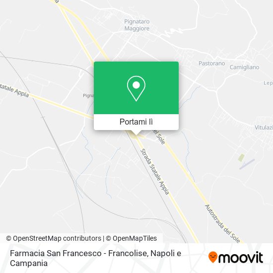 Mappa Farmacia San Francesco - Francolise