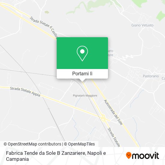 Mappa Fabrica Tende da Sole B Zanzariere