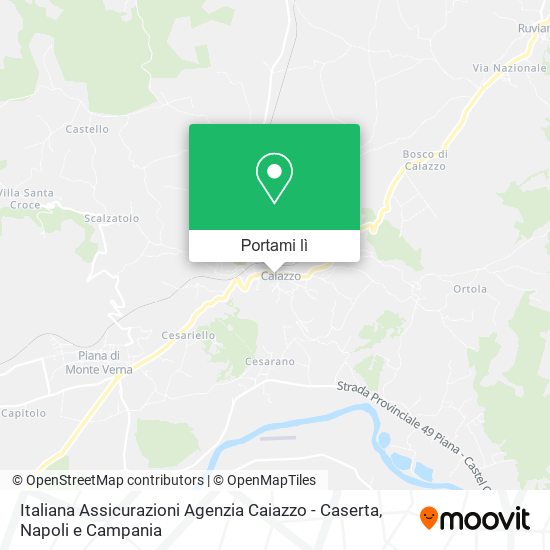 Mappa Italiana Assicurazioni Agenzia Caiazzo - Caserta