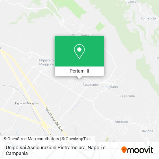 Mappa Unipolsai Assicurazioni Pietramelara