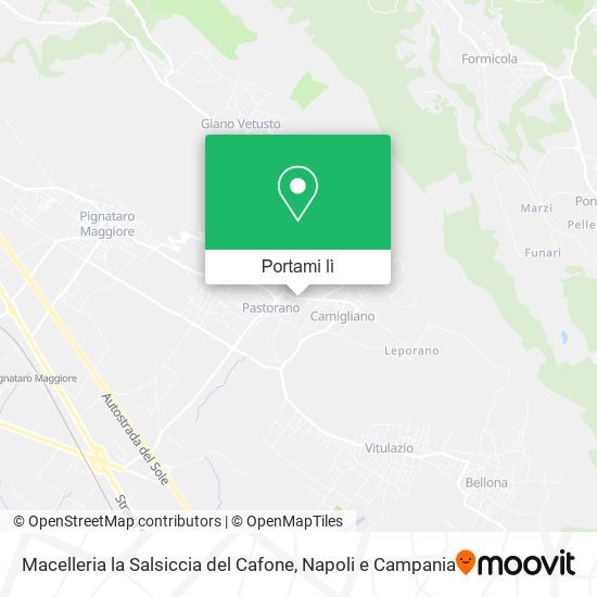 Mappa Macelleria la Salsiccia del Cafone