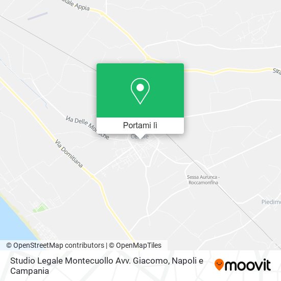 Mappa Studio Legale Montecuollo Avv. Giacomo