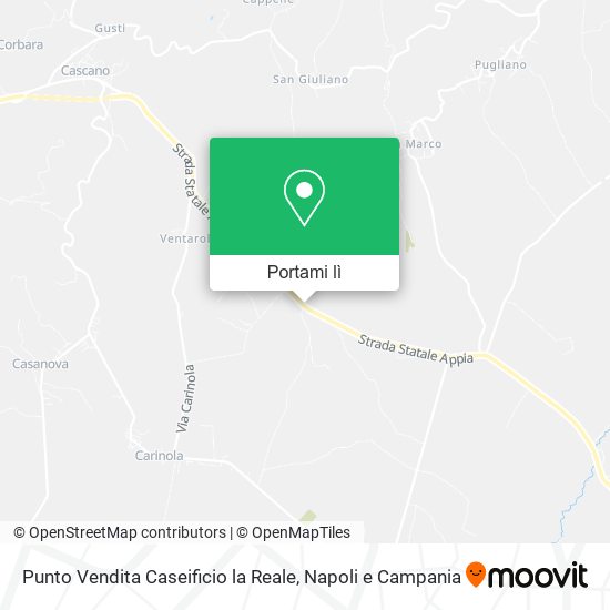 Mappa Punto Vendita Caseificio la Reale