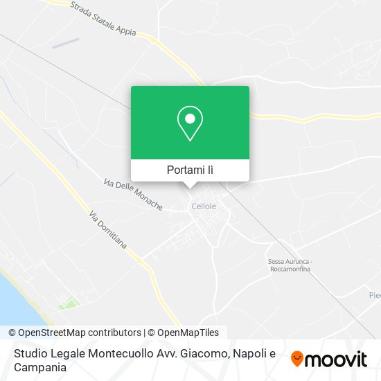Mappa Studio Legale Montecuollo Avv. Giacomo