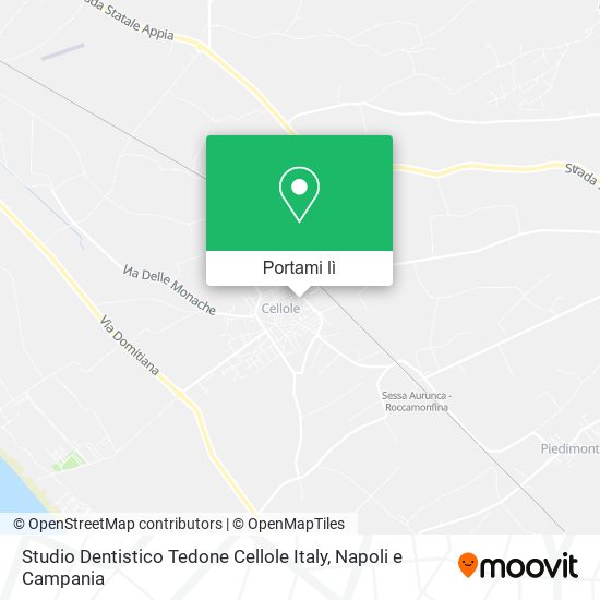 Mappa Studio Dentistico Tedone Cellole Italy