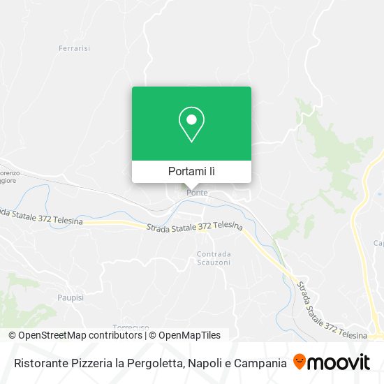 Mappa Ristorante Pizzeria la Pergoletta